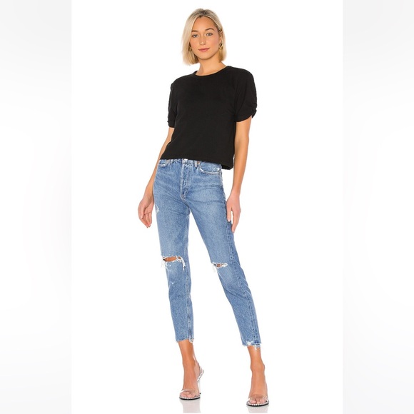 Agolde Jamie High Rise Straight Jeans in Arrival - Picture 2 of 9